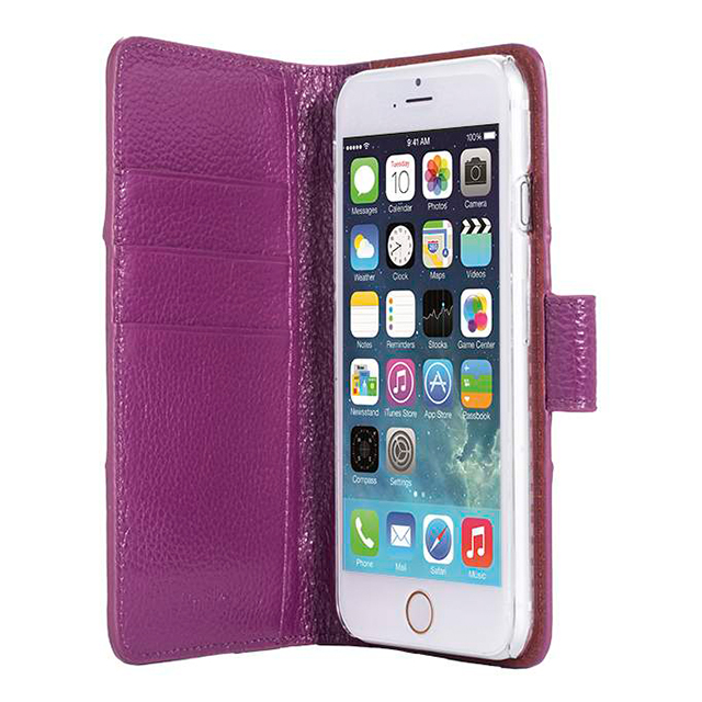 【iPhone6s/6 ケース】Hex-Rock Series Rock Book Style (Purple Lychee)サブ画像