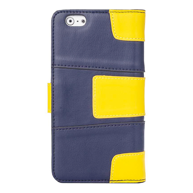 【iPhone6s/6 ケース】Hex-Rock Series Rock Book Style (Dark Blue/Yellow)サブ画像