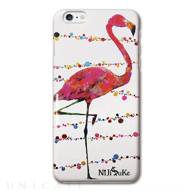 【iPhone6s Plus/6 Plus ケース】NiJi$uKe フラミンゴ・白