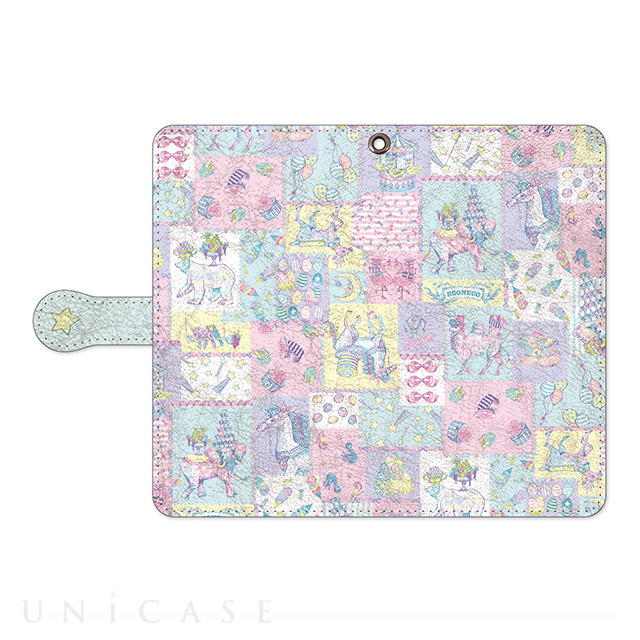 【マルチ スマホケース】econeco Folio Dairy Case マルチタイプ Patchwork