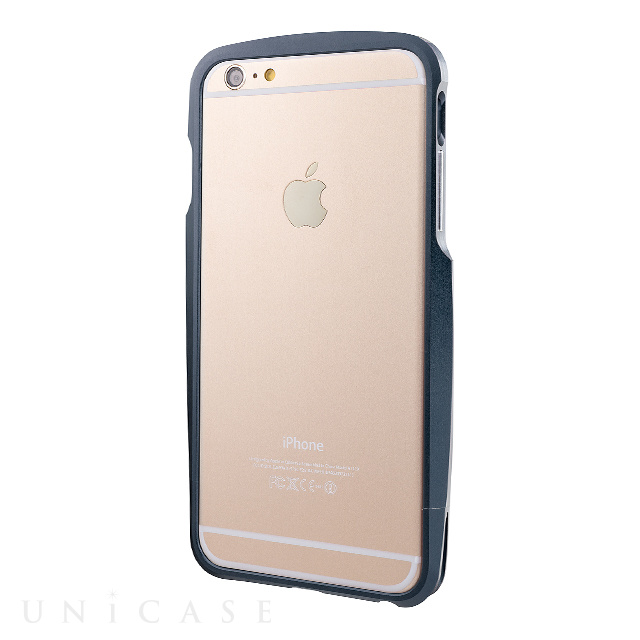 【iPhone6 Plus ケース】Round Metal Bumper (Navy)