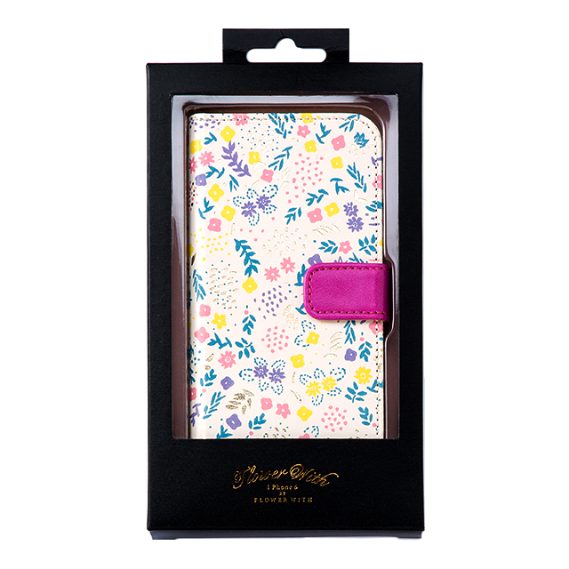 【iPhone6s/6 ケース】flower with iPhone Case purpleサブ画像