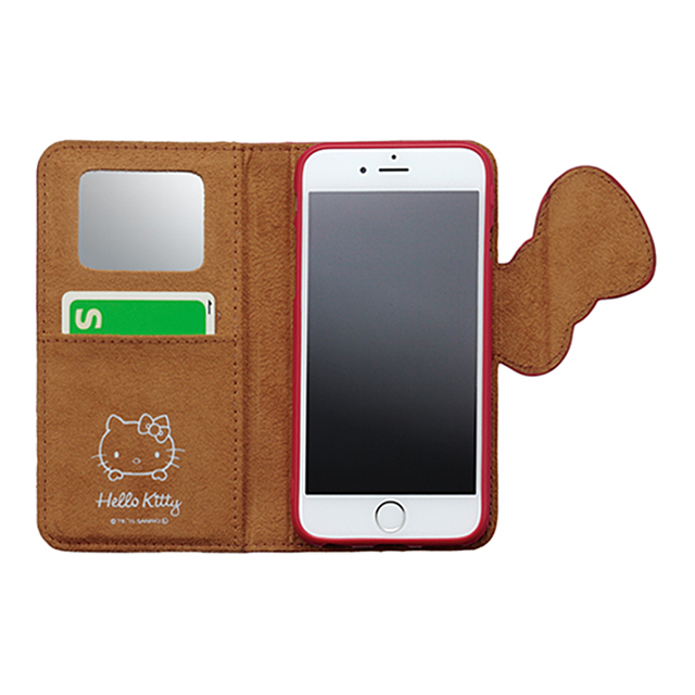 【iPhone6s/6 ケース】ハローキティ ダイカットダイヤリーカバー (レッドリボン)goods_nameサブ画像