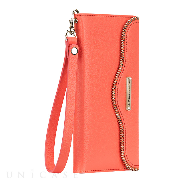 【iPhone6s/6 ケース】REBECCAMINKOFF Leather Folio Wristlet (Coral)