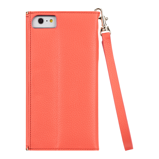 【iPhone6s Plus/6 Plus ケース】REBECCAMINKOFF Leather Folio Wristlet (Coral)goods_nameサブ画像