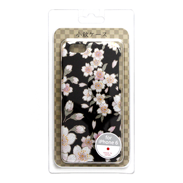 【iPhone6s/6 ケース】小紋ケース 桜花＜黒＞goods_nameサブ画像