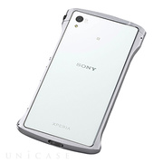 【XPERIA Z4 ケース】CLEAVE Aluminum Bumper Chrono Silver