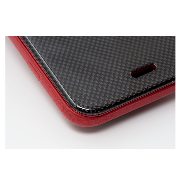 【iPhone6s Plus/6 Plus ケース】Carbon Fiber ＆ Leather Case Blackサブ画像