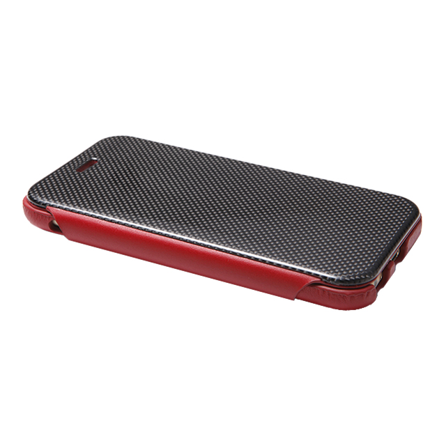 【iPhone6s Plus/6 Plus ケース】Carbon Fiber ＆ Leather Case Redサブ画像