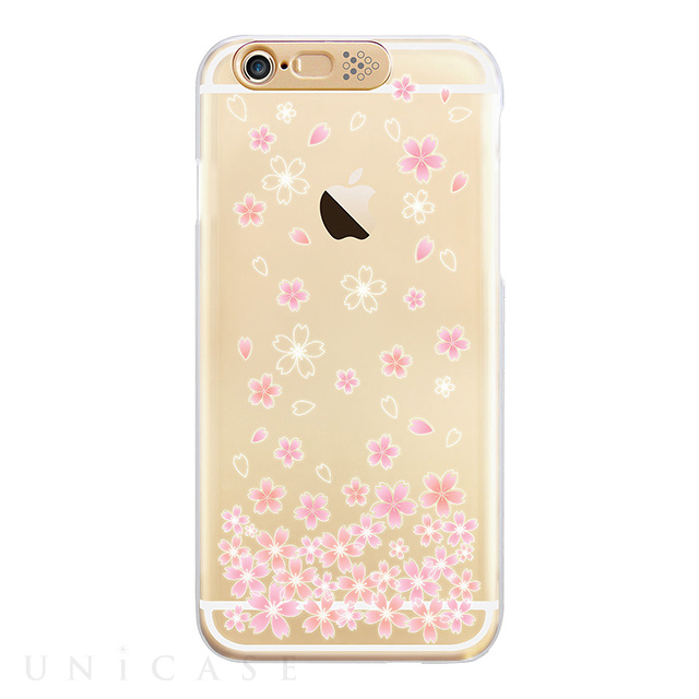 【iPhone6s/6 ケース】Clear Art イルミネーションケース (ゴールド/チェリーブロッサム)