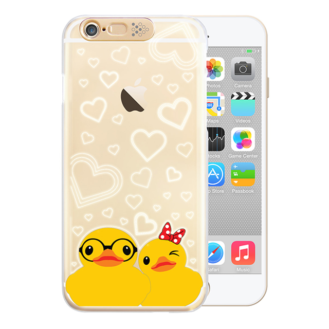 【iPhone6s/6 ケース】Clear Art イルミネーションケース (ゴールド/カップルダック)goods_nameサブ画像