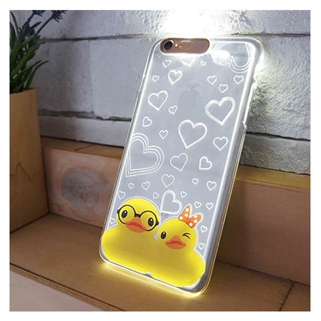 【iPhone6s/6 ケース】Clear Art イルミネーションケース (ゴールド/カップルダック)goods_nameサブ画像