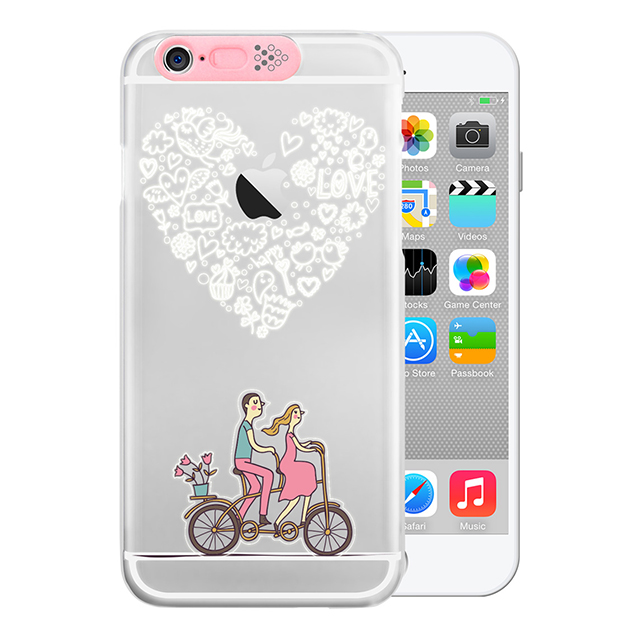 【iPhone6s/6 ケース】Clear Art イルミネーションケース (ピンク/ハートバイク)goods_nameサブ画像