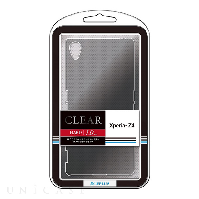 【XPERIA Z4 ケース】ハードケース 「CLEAR HARD」 クリアブラック