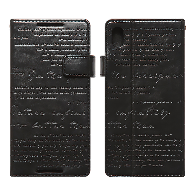 【XPERIA Z4 ケース】Lettering Diary (ブラック)goods_nameサブ画像