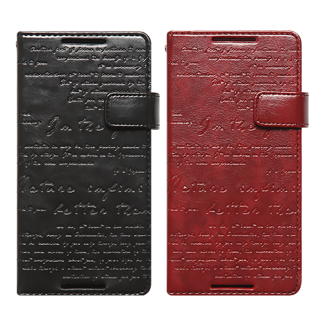 【XPERIA Z4 ケース】Lettering Diary (ブラック)goods_nameサブ画像