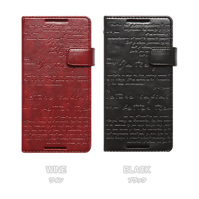 【XPERIA Z4 ケース】Lettering Diary (ブラック)goods_nameサブ画像