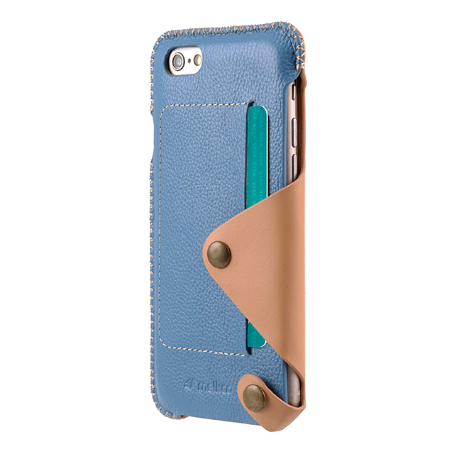 【iPhone6s/6 ケース】Premium Leather Case Latina Series (Blue Lychee)サブ画像