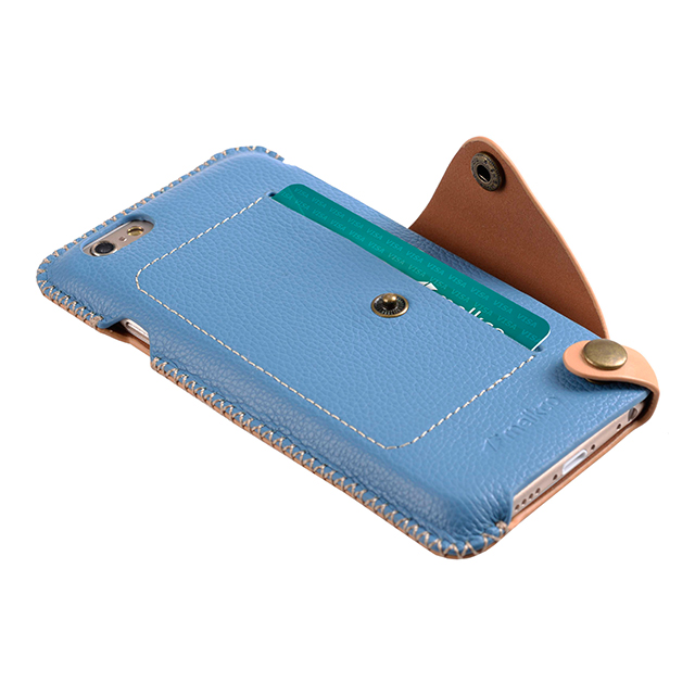 【iPhone6s/6 ケース】Premium Leather Case Latina Series (Blue Lychee)サブ画像