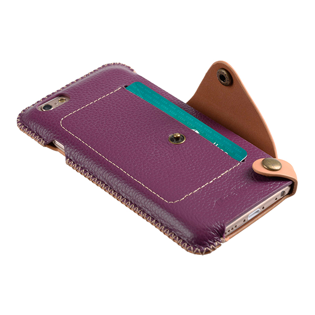 【iPhone6s/6 ケース】Premium Leather Case Latina Series (Purple Lychee)サブ画像