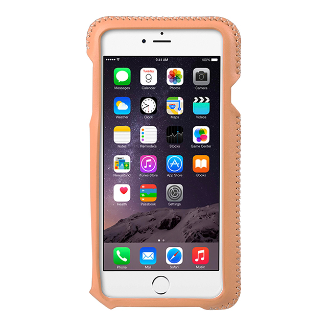 【iPhone6s/6 ケース】Premium Leather Case Latina Series (Orange Lychee)サブ画像