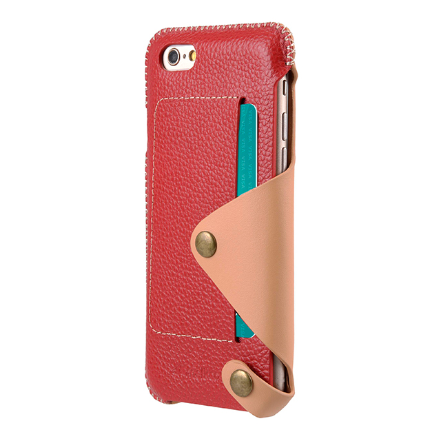 【iPhone6s/6 ケース】Premium Leather Case Latina Series (Red Lychee)サブ画像