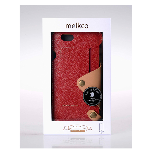 【iPhone6s/6 ケース】Premium Leather Case Latina Series (Red Lychee)サブ画像