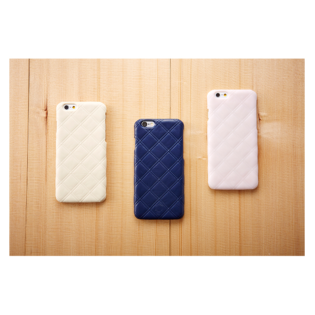 【iPhone6s/6 ケース】3Dテクスチャー カードポケットケース 次元Series (衲/Quilt/象牙)サブ画像