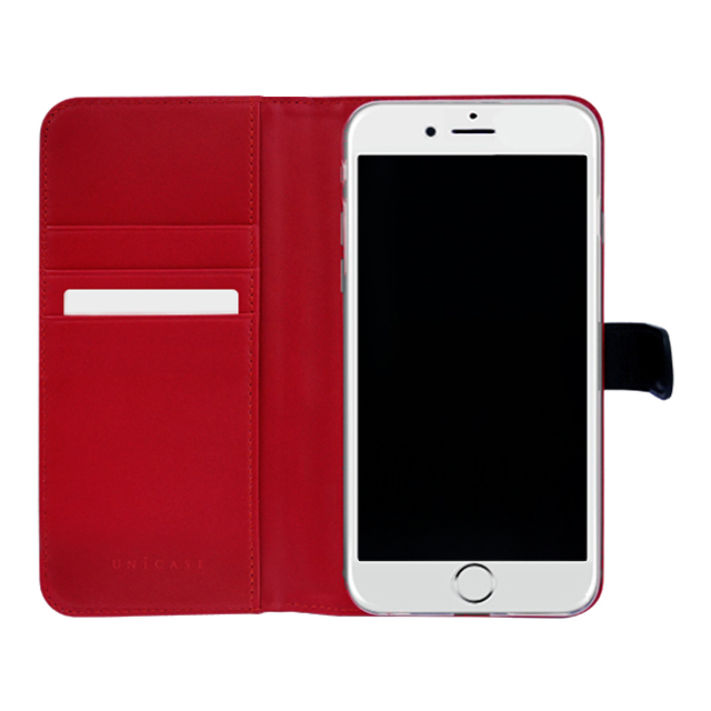 【iPhone6s/6 ケース】COWSKIN Diary Black×Red for iPhone6s/6サブ画像