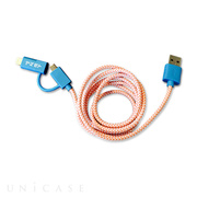 POP 2-IN-1 CHARGE CABLE(BLUE/ORA...