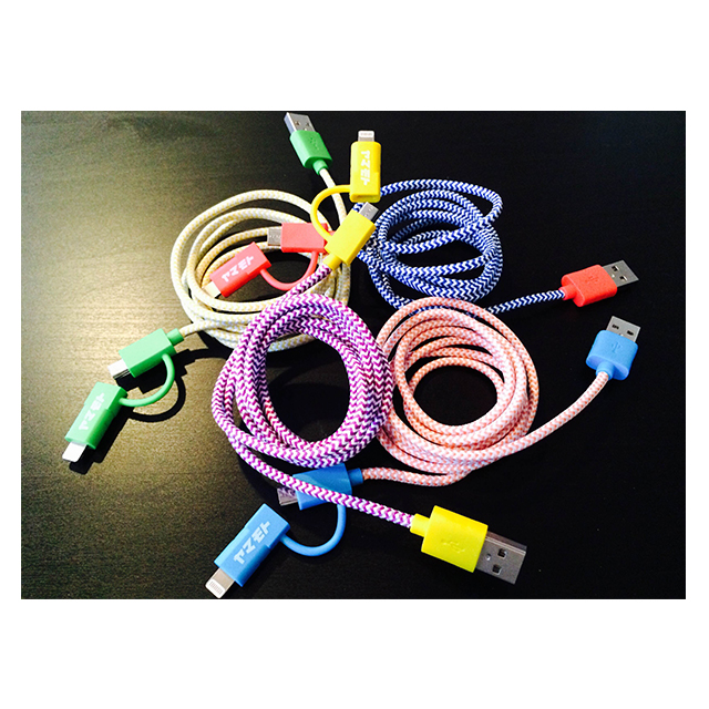 POP 2-IN-1 CHARGE CABLE(YELLOW/PURPLE)goods_nameサブ画像