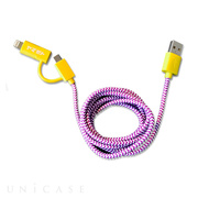 POP 2-IN-1 CHARGE CABLE(YELLOW/P...