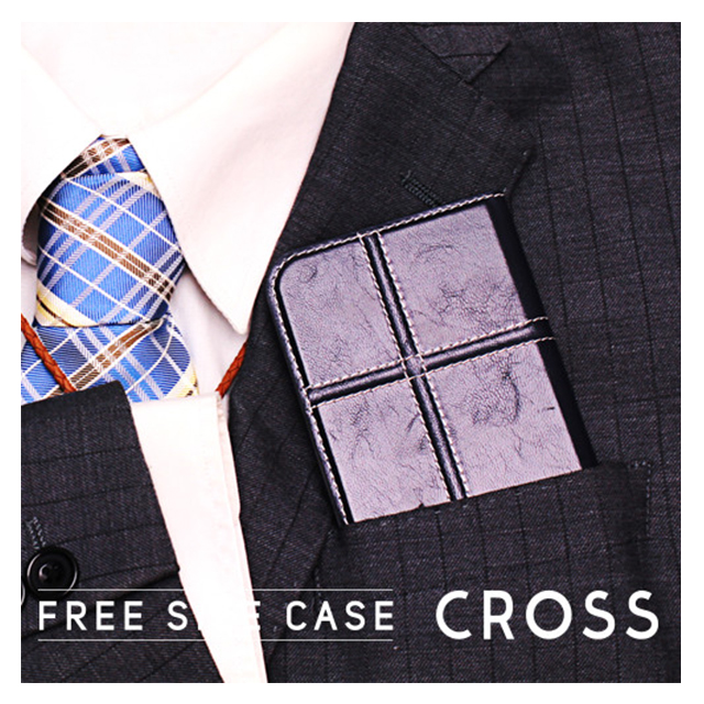 【マルチ スマホケース】Free Size Case Cross (Black)goods_nameサブ画像