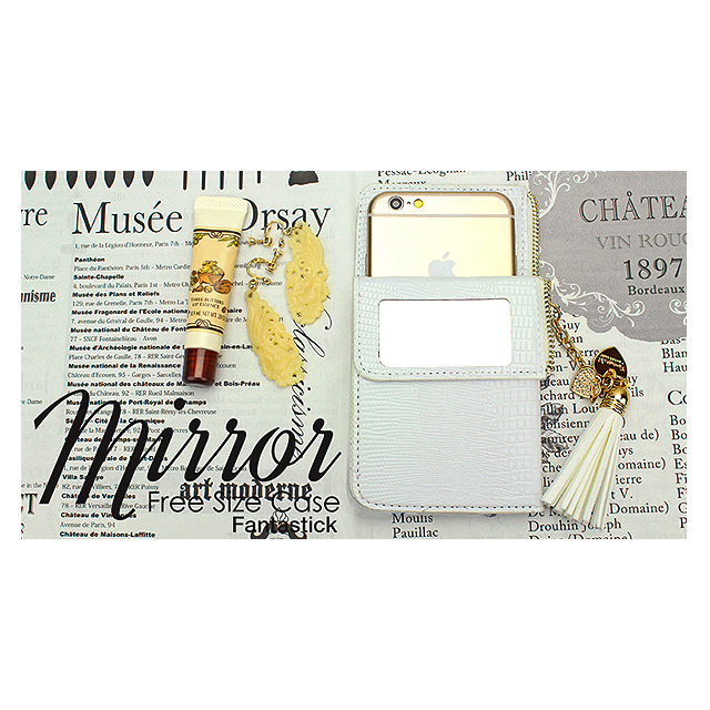 【マルチ スマホケース】Free Size Case mirror (White)goods_nameサブ画像