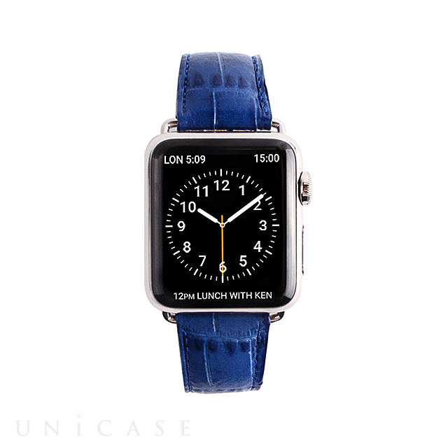 【Apple Watch バンド 44/42mm】クロコシリーズ (Cobalt Blue Croco) for Apple Watch Series4/2/1