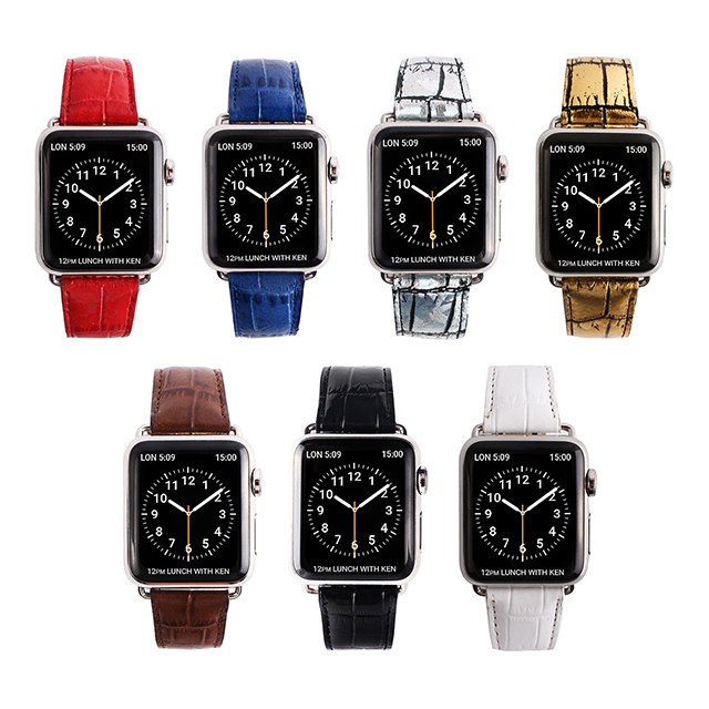 【Apple Watch バンド 44/42mm】クロコシリーズ (Black Croco) for Apple Watch Series4/2/1サブ画像