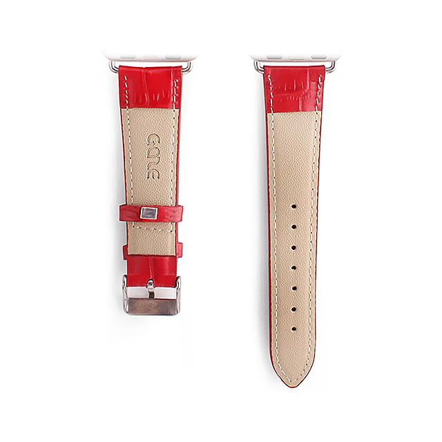 【Apple Watch バンド 44/42mm】クロコシリーズ (Red Croco) for Apple Watch Series4/2/1サブ画像