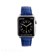 【Apple Watch バンド 40/38mm】クロコシリーズ (Cobalt Blue Croco) for Apple Watch Series4/2/1