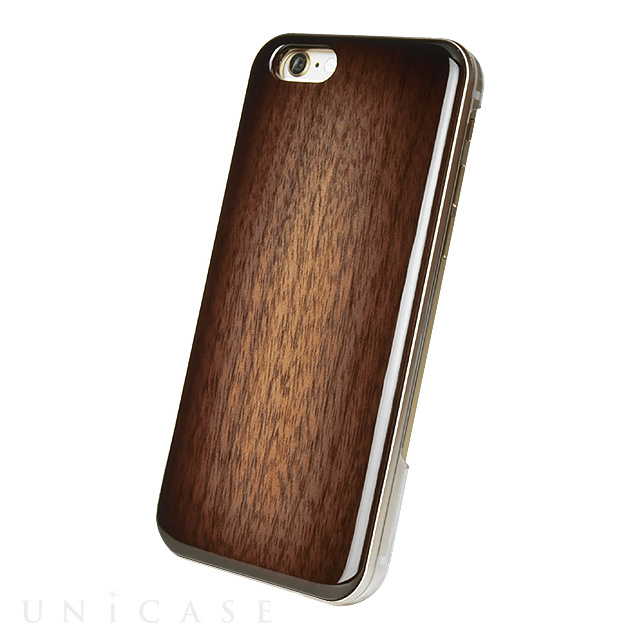 【iPhone6s/6 ケース】REAL WOODEN CASE COVER (ウォールナット/ブラウンサンバースト)