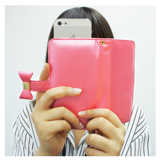 【マルチ スマホケース】Ribbon Diary Baby Pink for 5inchサブ画像