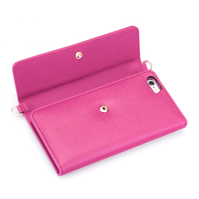 【iPhone6s Plus/6 Plus ケース】Julia PhonePochette (ローズ)サブ画像