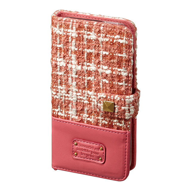 【iPhone6s/6 ケース】iDress Tweed Diary Cover コーラルgoods_nameサブ画像