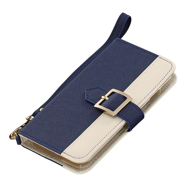 【iPhone6s/6 ケース】iDress Bicolor Diary Cover ネイビー×アイボリーgoods_nameサブ画像