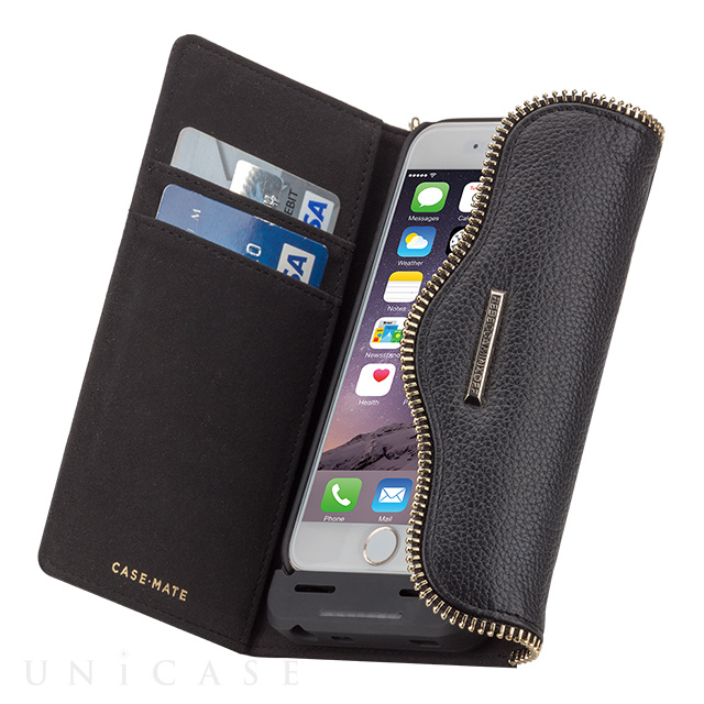 【iPhone6s/6 ケース】REBECCAMINKOFF Charging Folio Wristlet (Black)