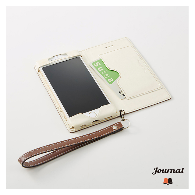 【iPhone6s/6 ケース】Journal フリップノートケース (クリーム)goods_nameサブ画像