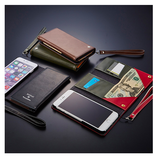 【iPhone6s Plus/6 Plus ケース】BillFold フリップノートカードケース (グリーン)goods_nameサブ画像