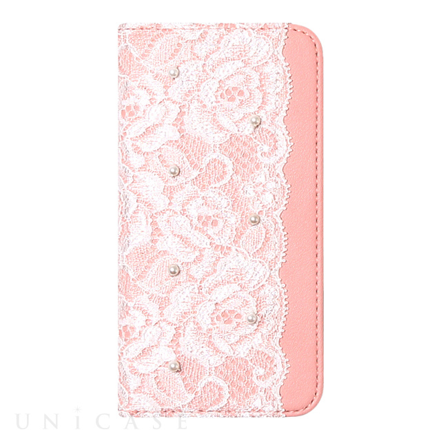 【iPhone6s/6 ケース】Lace Diary (ピンク)