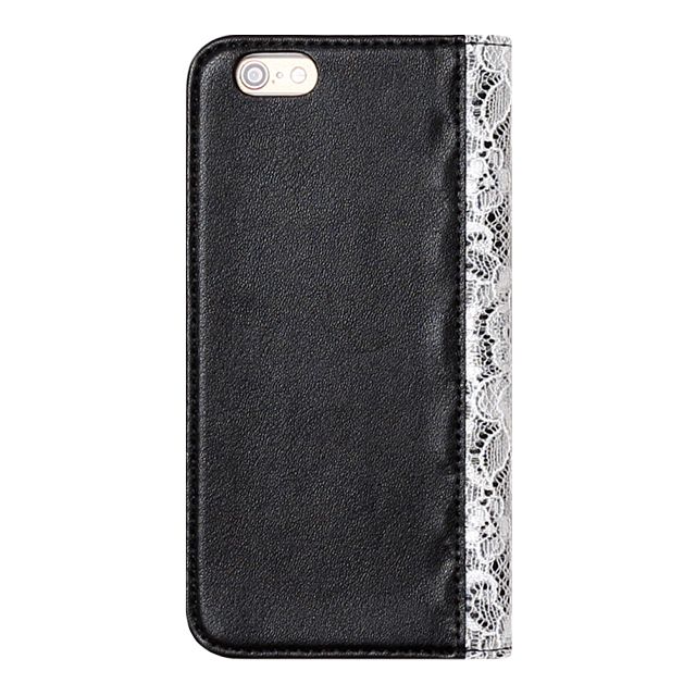 【iPhone6s/6 ケース】Lace Diary (ブラック)サブ画像