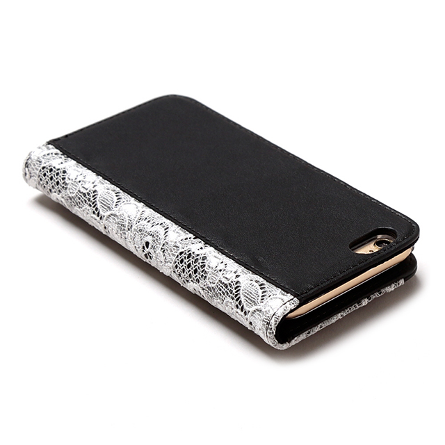 【iPhone6s/6 ケース】Lace Diary (ブラック)goods_nameサブ画像