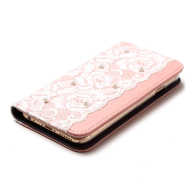 【iPhone6s/6 ケース】Lace Diary (ピンク)goods_nameサブ画像